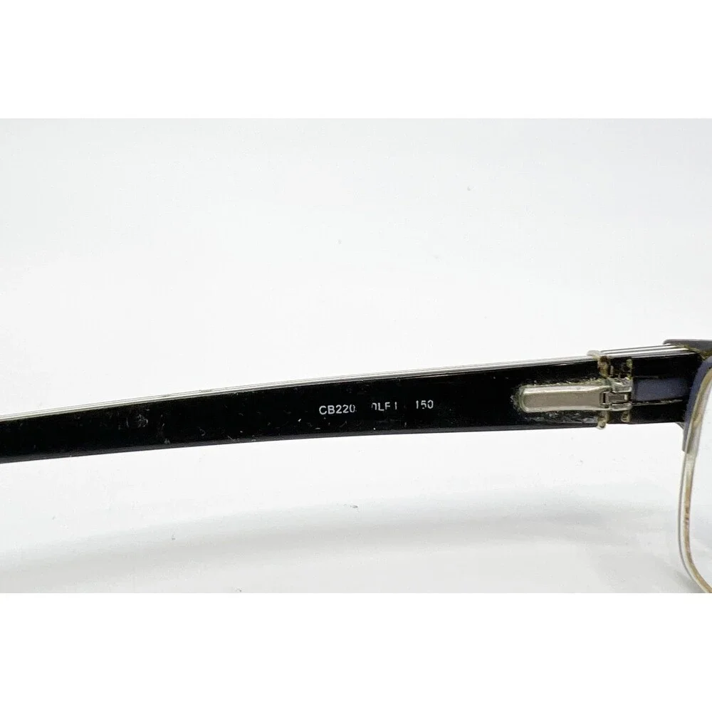 Claiborne Eyeglasses Mens Black Half Rim Rectangle CB220 58-18-150